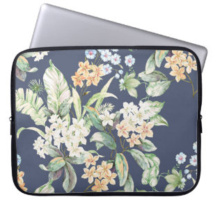 high-quality set of various watercolor flowersabst laptop sleeve
