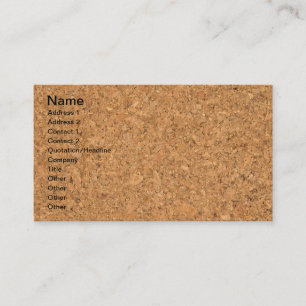 High Quality Texture Of The Cork Board Business Card
