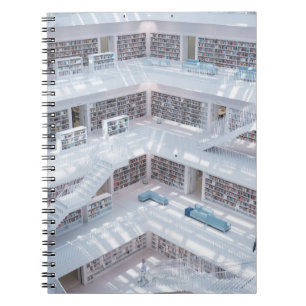 HIGH-RAISE PHOTOGRAPHY OF LIBRARY NOTEBOOK