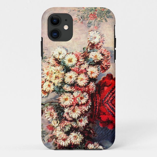 High Res Claude Monet Chrysanthemum Case-Mate iPhone Case (Back)