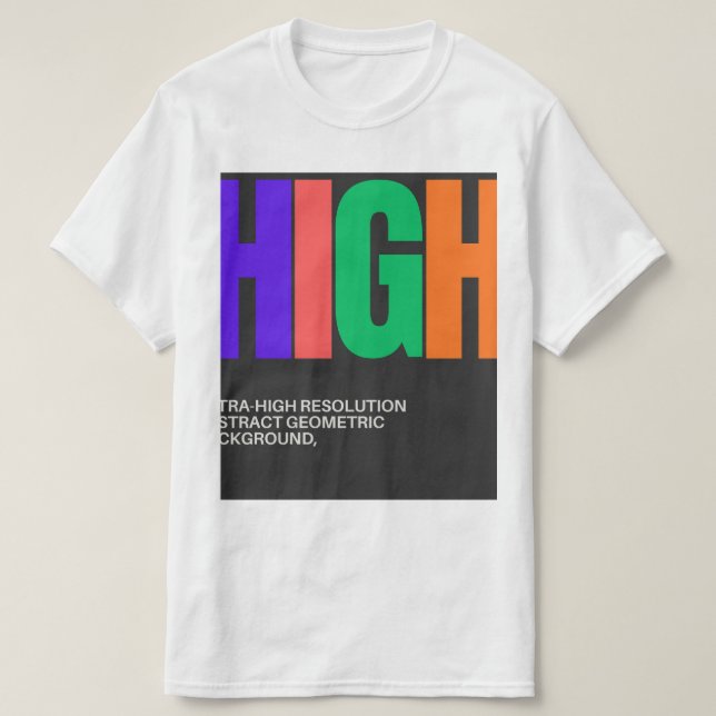 High-Resolution Abstract Art T-Shirt (Design Front)