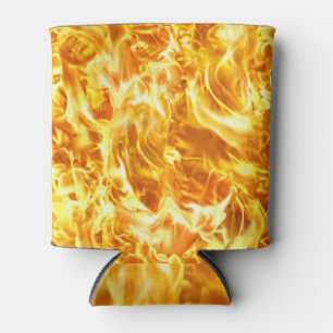 High-resolution blaze fire: seamless texture. can cooler