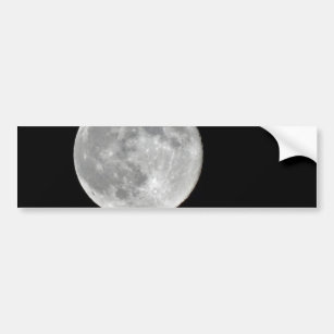 High resolution Full Moon Photo Bumper Sticker