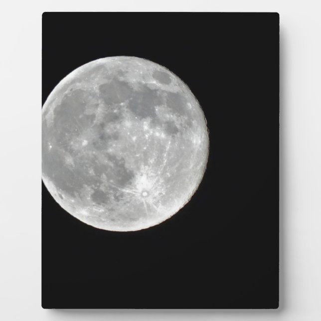 High resolution Full Moon Photo Plaque (Front)
