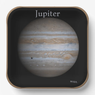 High Resolution Globe of Jupiter Paper Plate