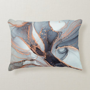 High resolution. Luxury abstract fluid art paintin Decorative Cushion