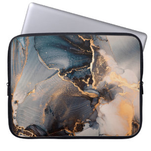 High resolution. Luxury abstract fluid art paintin Laptop Sleeve