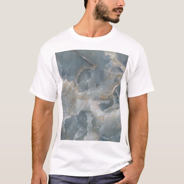 High-resolution marble texture, natural stone. T-Shirt (Front)