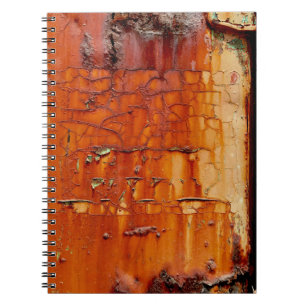 High-Resolution Photo of a Crumbling Rusty Metal Notebook