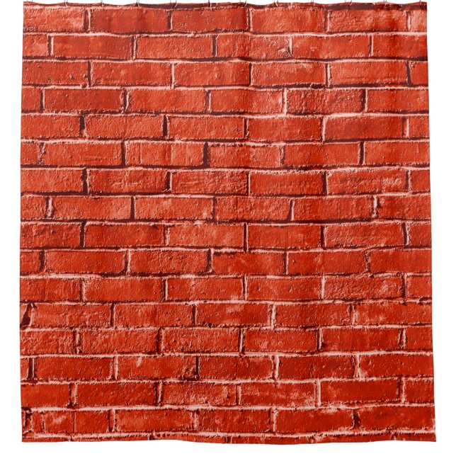high resolution seamless rusty brick wall texture. shower curtain (Front)