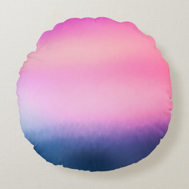 high resolution texture colourful smooth graphic b round cushion (Front)