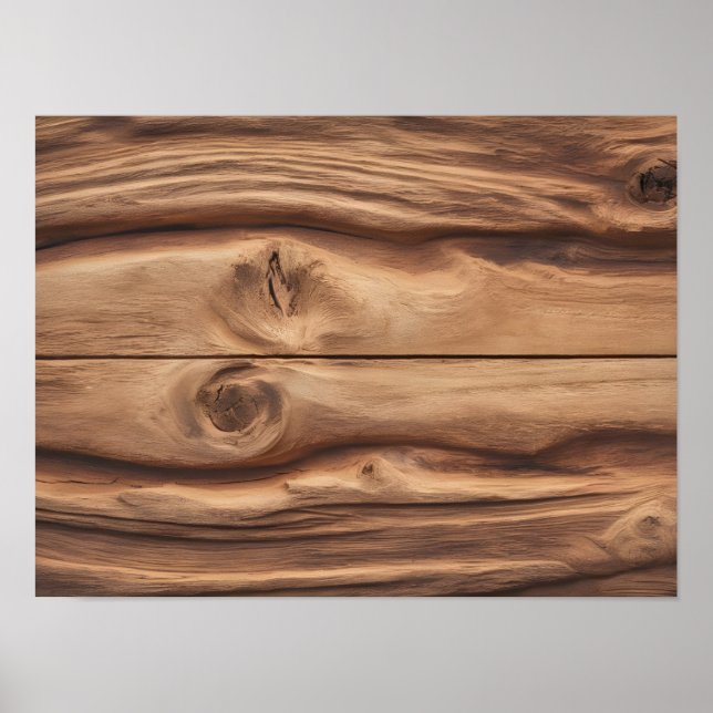 High-Resolution Wood Plank Poster (Front)