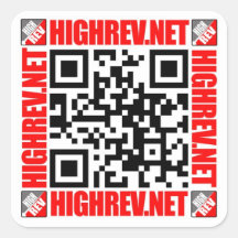 High Rev QR Code Sticker