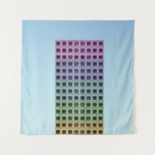 High rise building tapestry
