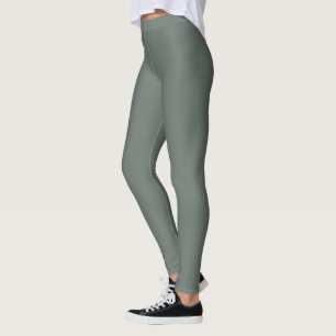 High Rise Grey Green Leggings -Stylish Womens Gift