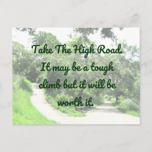 High Road postcard Motivational