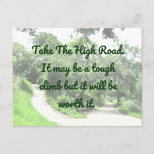 High Road postcard Motivational (Front)