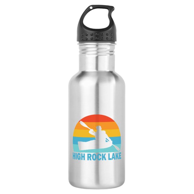 High Rock Lake North Carolina Kayak 532 Ml Water Bottle (Front)