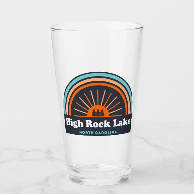 High Rock Lake North Carolina Rainbow Glass (Front)