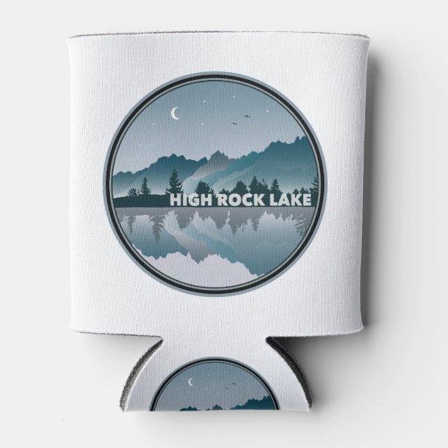 High Rock Lake North Carolina Reflection Can Cooler (Front)