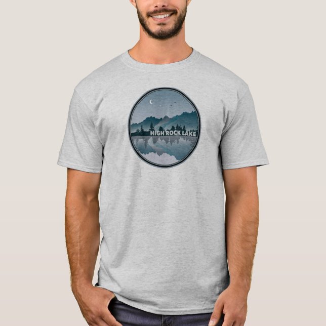 High Rock Lake North Carolina Reflection T-Shirt (Front)