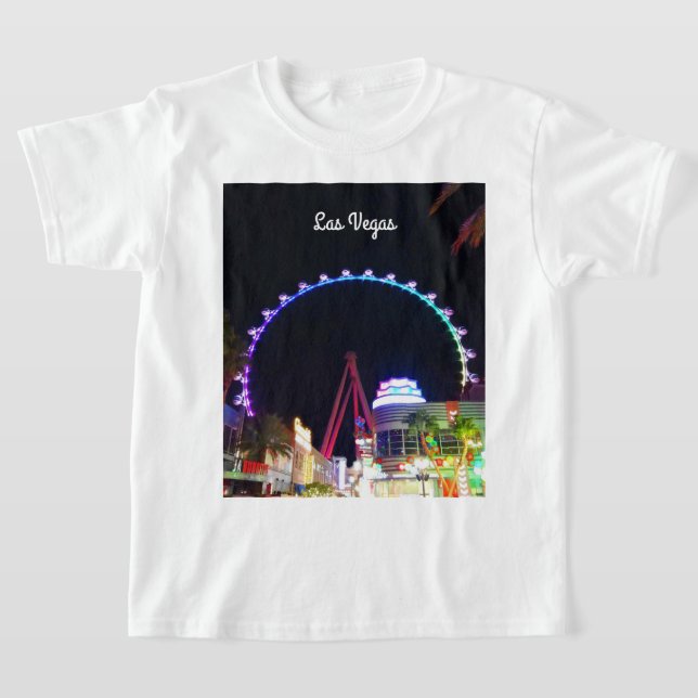 High Roller Ferris Wheel Las Vegas #6 T-shirt (Laydown)
