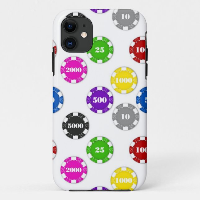 HIGH ROLLER WHITE PHONE CASE (Back)