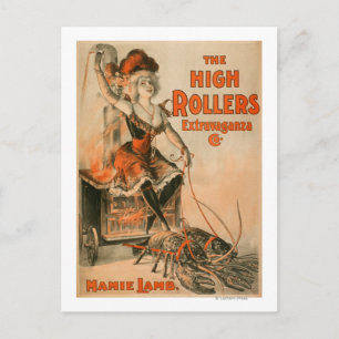 High Rollers Extravaganza "Mamie Lamb" Play Postcard
