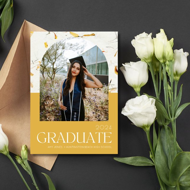 High School Arch Photo Graduation Party Invite (High School Arch Photo Graduation Party Invite)