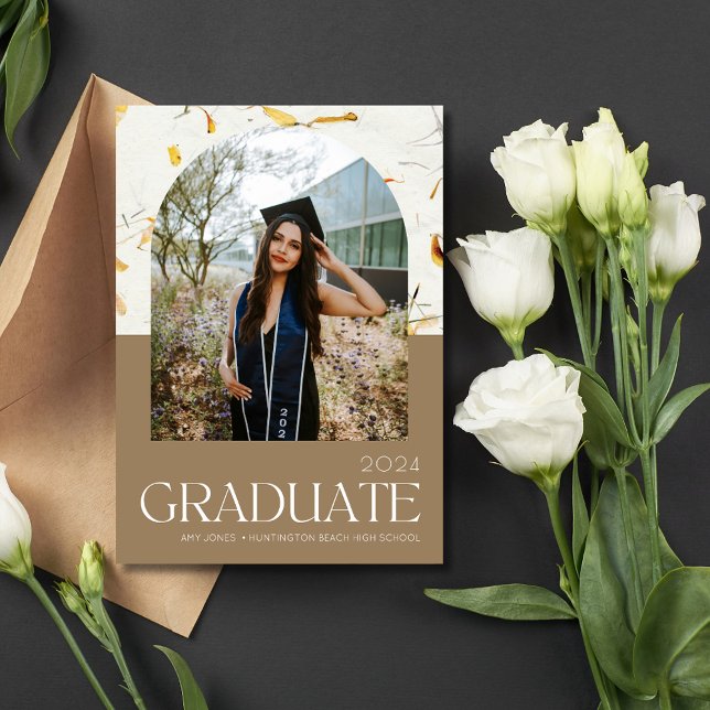 High School Arch Photo Graduation Party Invite (High School Arch Photo Graduation Party Invite)