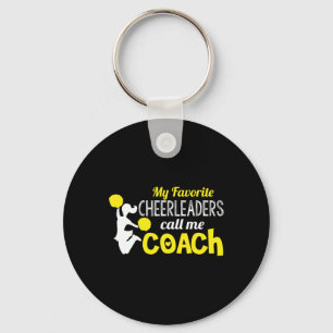High School Cheerleading Team Coach Key Ring