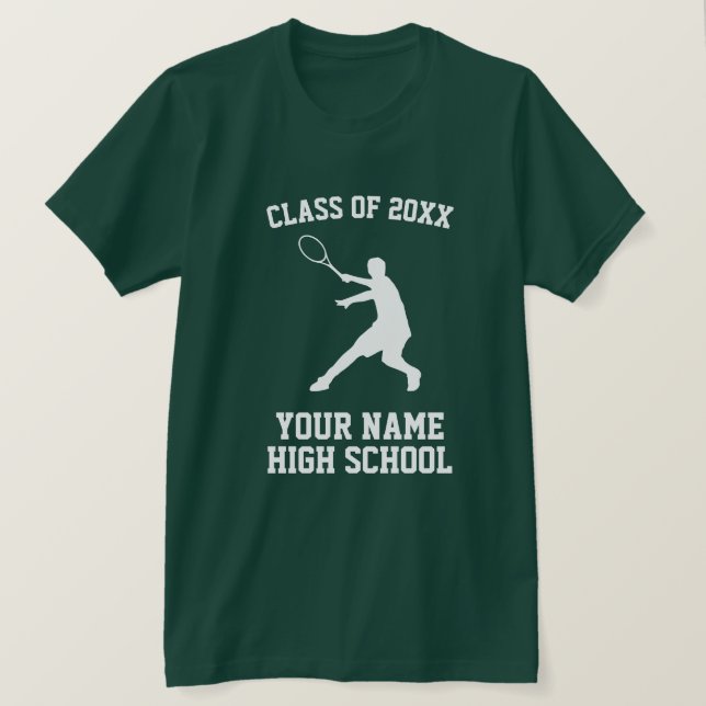 High School Class of 20xx tennis shirt (Design Front)