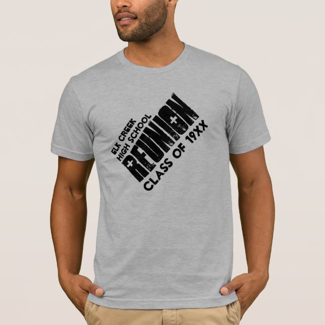 High School Class Reunion Custom Name Any Year V25 T-Shirt (Front)