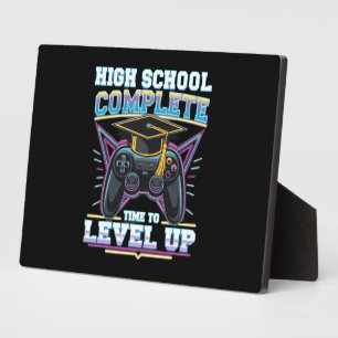 High School Complete Gamer Gaming Graduation Plaque