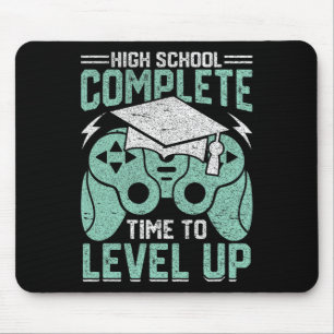 High School Complete Time To Level Up Video Game G Mouse Pad