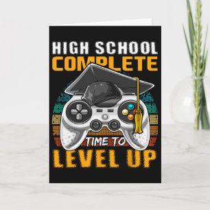 High School Complete Video Game Senior Graduation  Card