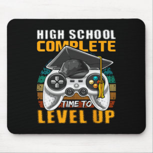 High School Complete Video Game Senior Graduation  Mouse Pad