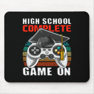 High School Complete Video Game Senior Graduation  Mouse Pad