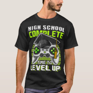 High School Complete Video Game Senior Graduation T-Shirt