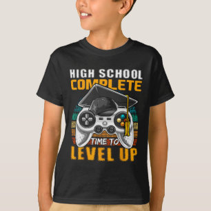 High School Complete Video Game Senior Graduation  T-Shirt