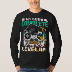 High School Complete Video Game Senior Graduation T-Shirt