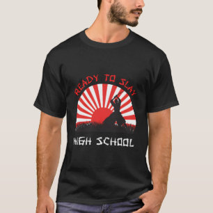 High School Freshman Japanese Sunset Samurai T-Shirt