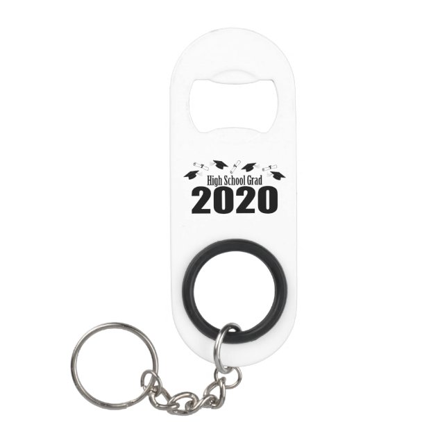 High School Grad 2020 Caps And Diplomas (Black) (Front)