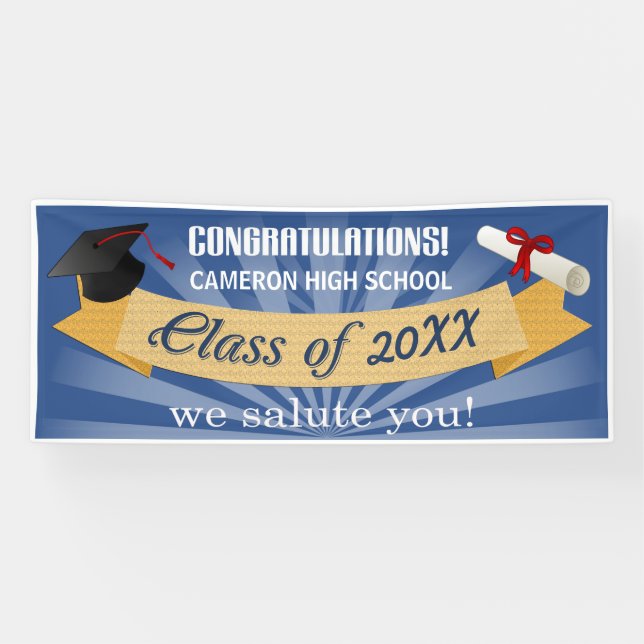 High School Grad Class Banner (Horizontal)