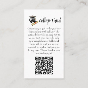 High School Graduate - College Fund card