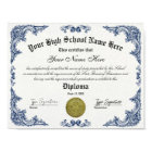 High School graduate Diploma, GED certificate