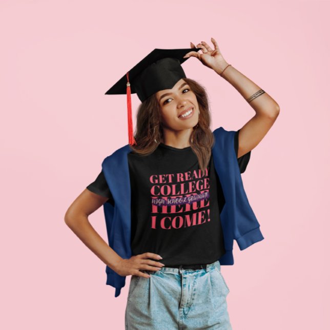 HIGH SCHOOL GRADUATE - GET READY COLLEGE Tri-Blend SHIRT (Creator Uploaded)