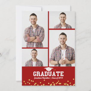 High School Graduation Announcement 4 Photo