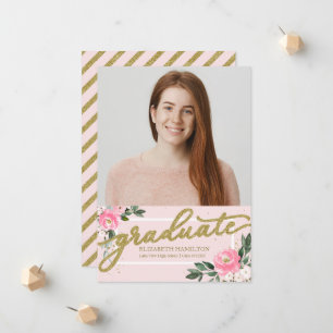 High School Graduation Announcement Photo Card