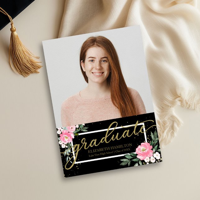 High School Graduation Announcement Photo Card (Creator Uploaded)